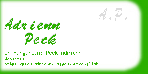 adrienn peck business card